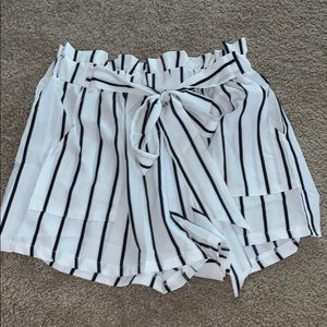 Striped Flowy Shorts